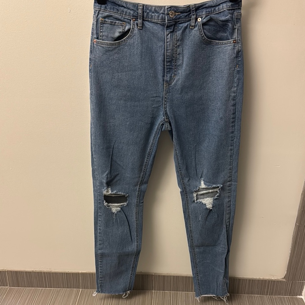 Wild Fable Super High Rise Skinny Jeans Size 12 Color Blue